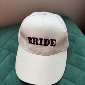 Bride Cap in Cream and Black